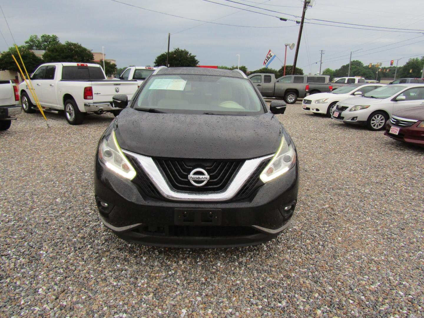 2015 Black /Gray Nissan Murano (5N1AZ2MG1FN) with an V6 engine, Automatic transmission, located at 15016 S Hwy 231, Midland City, AL, 36350, (334) 983-3001, 31.306210, -85.495277 - Photo#1